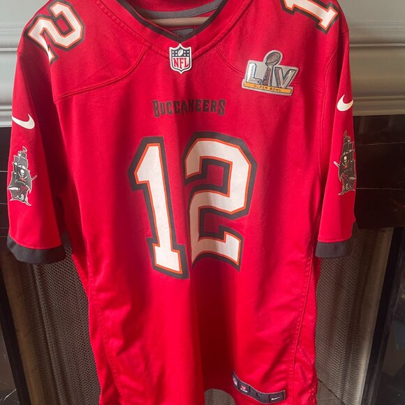 Tom Brady NFL Buccaneers On Field Nike Jersey Superbowl LIV Jersey Size L - Picture 3 of 8